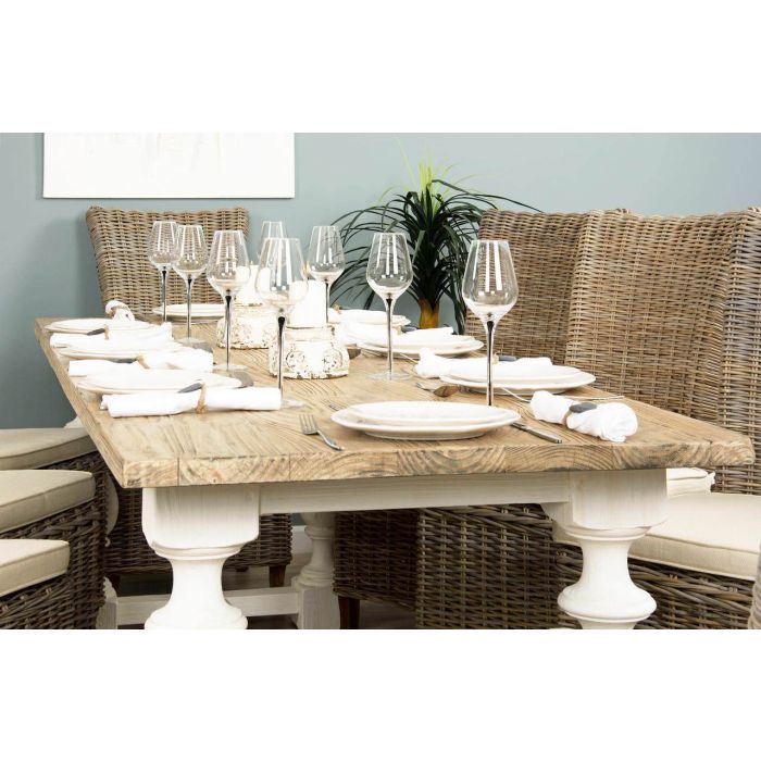 2.4m Ellena Dining Table with 8 Latifa Chairs - 3