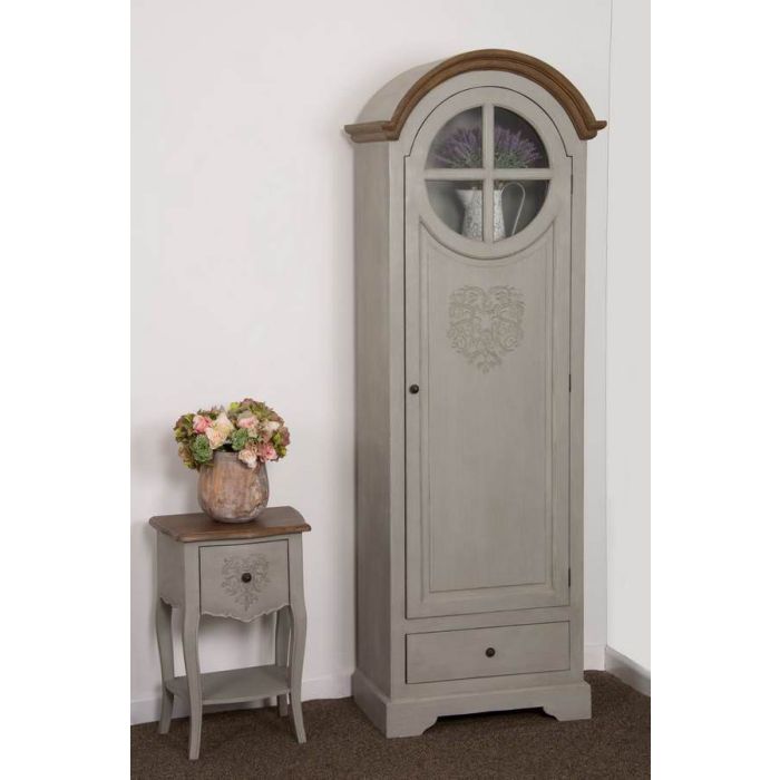 French Style Tall Heart Cupboard - 1