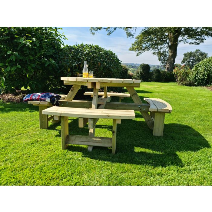 Hustyns Circular Picnic Bench - 7