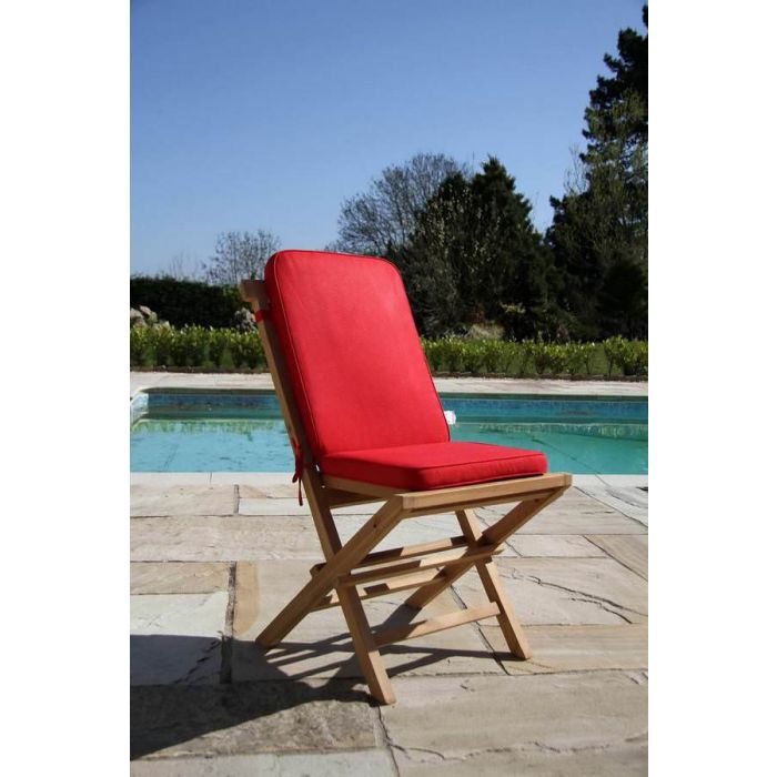 Set of TWO Classic Teak Folding Chairs - 7