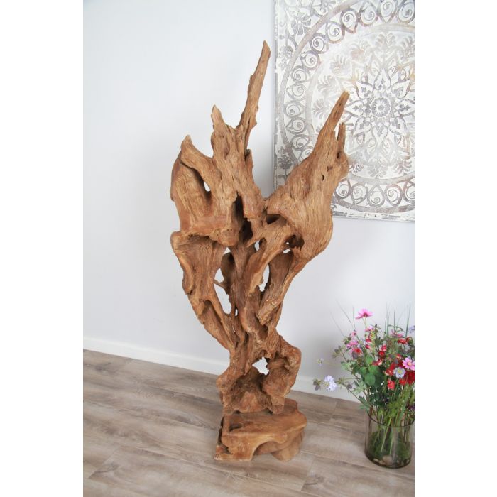 Reclaimed Teak Root Sculpture - Large - 4