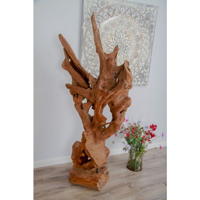 Reclaimed Teak Root Sculpture - Large - 7