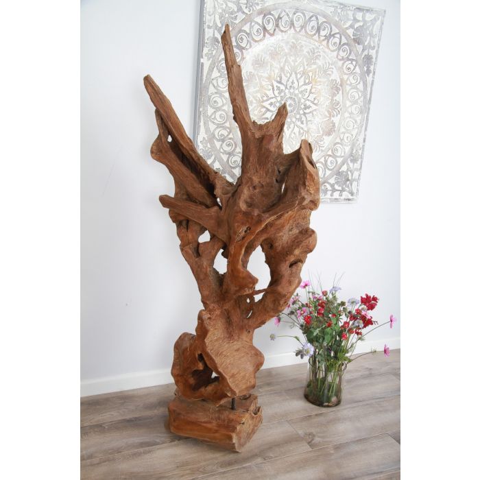 Reclaimed Teak Root Sculpture - Large - 8