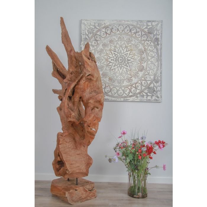 Reclaimed Teak Root Sculpture - Large - 3