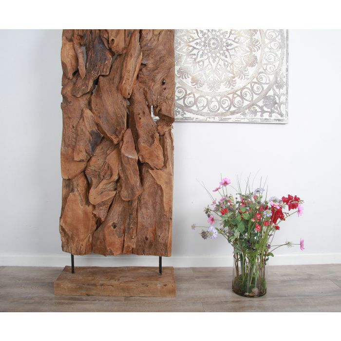 Reclaimed Teak Root Screen - 200cm - 12