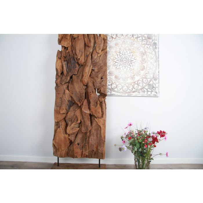 Reclaimed Teak Root Screen - 200cm - 13