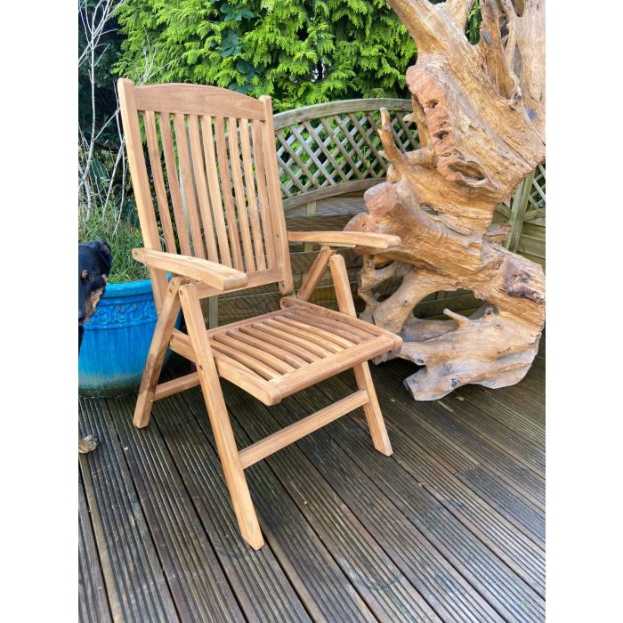 Teak Marley Reclining Chair - 0