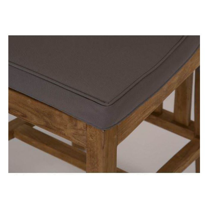 1.8m Reclaimed Teak Circular Pedestal Table with 8 Vikka Dining Chairs - 17