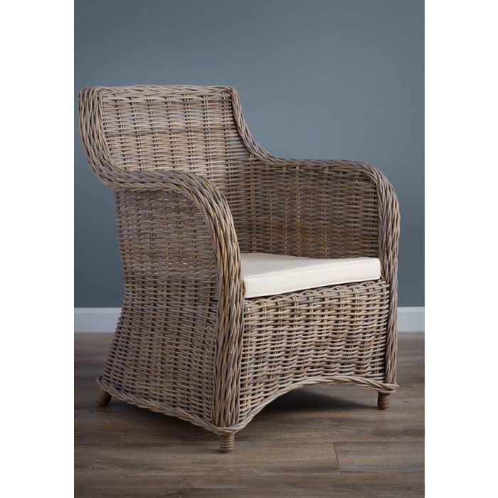 Isabella wicker armchair