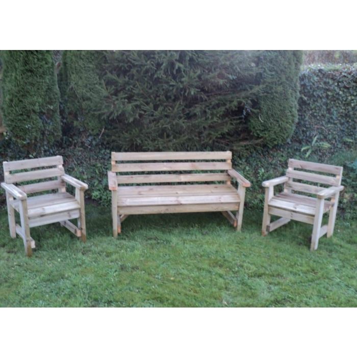 Swedish Redwood Rustic Armchair - 3