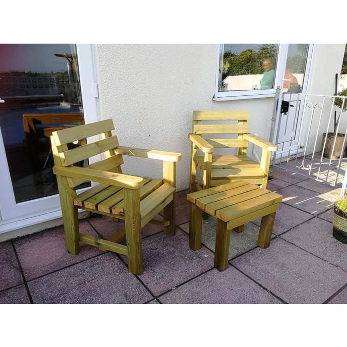 Swedish Redwood Rustic Armchair - 2