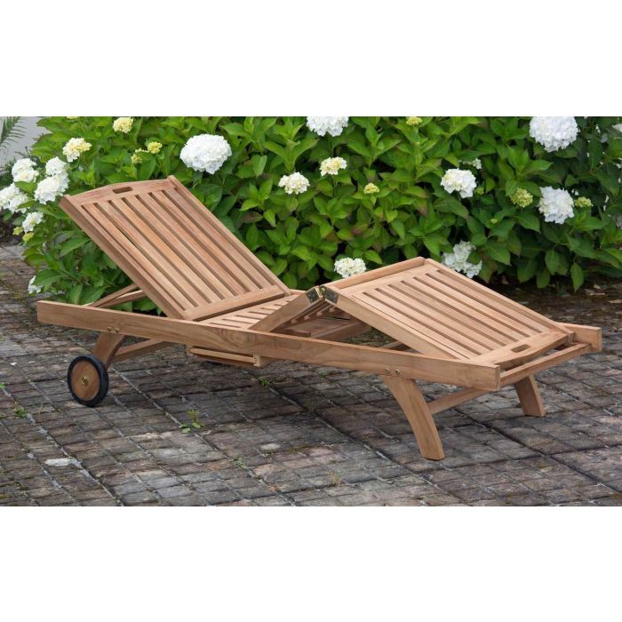 Luxury Richmond Teak Sun Lounger - 1
