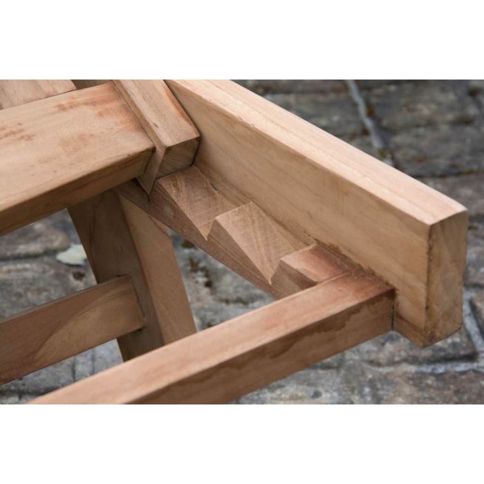 Luxury Richmond Teak Sun Lounger - 7