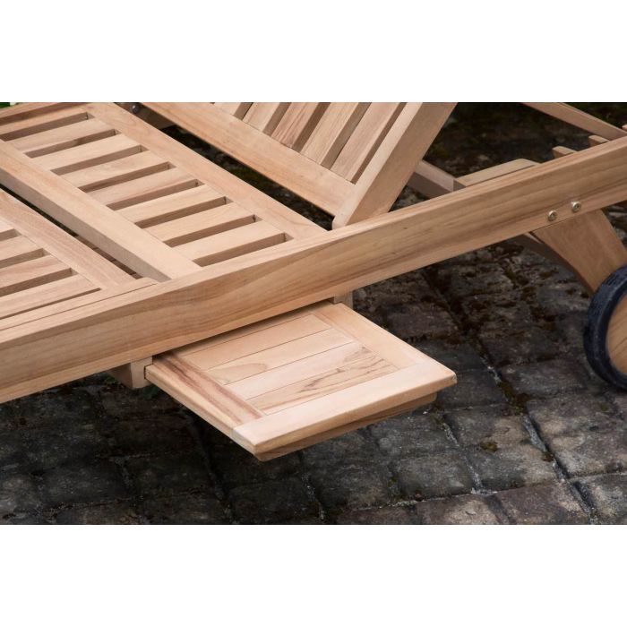 Luxury Richmond Teak Sun Lounger - 5