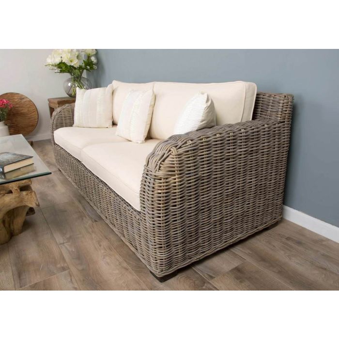 Manga Natural Wicker 2 or 3 Seater Sofa - 7