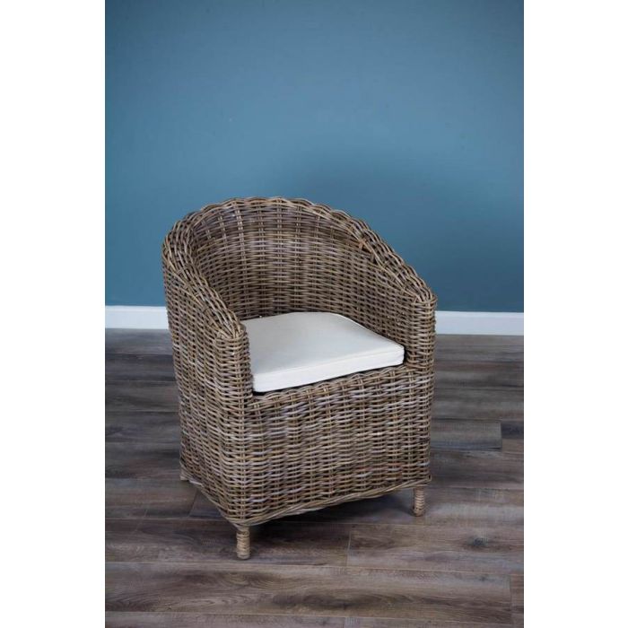 Riva Natural Wicker Tub Armchair - 2