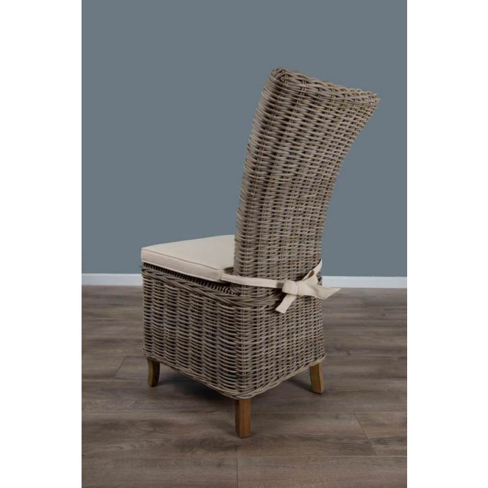 Latifa Natural Wicker Dining Chair - 5