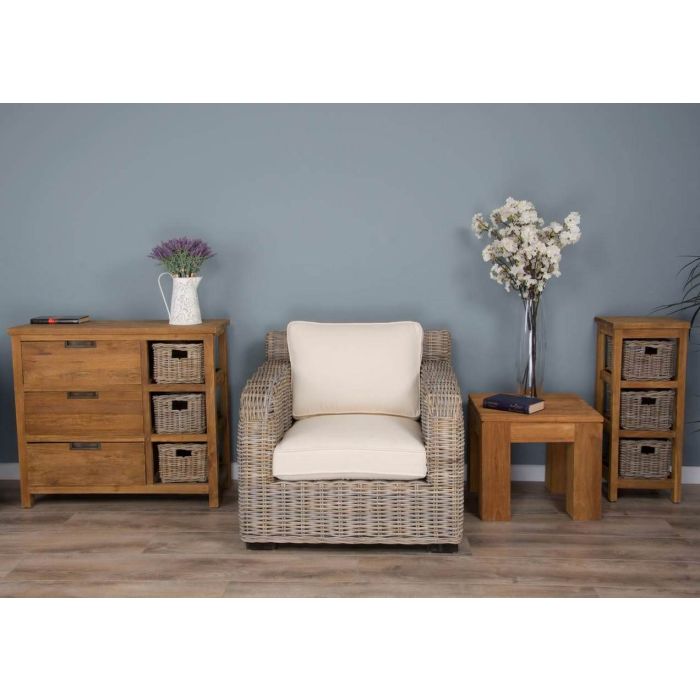 Manga Natural Wicker Sofa Chair - 3