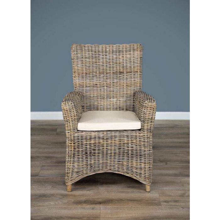 Vincent Natural Wicker Armchair - 1