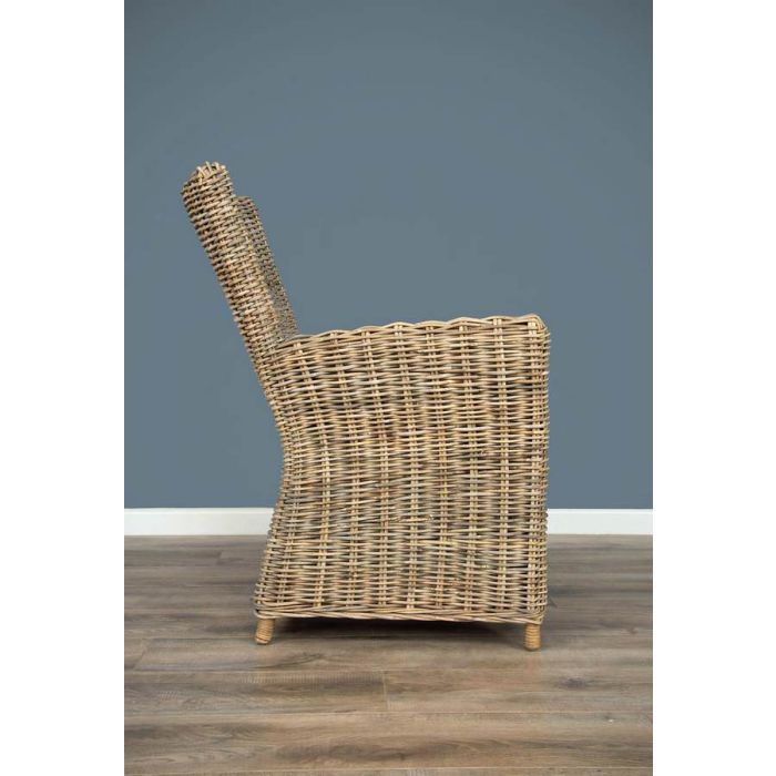 Vincent Natural Wicker Armchair - 3