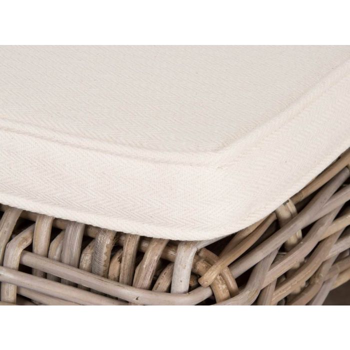 100cm Natural Wicker Zara Footstool - 3
