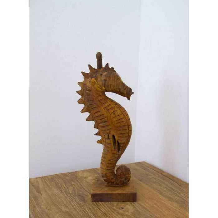 Reclaimed Teak Root Sculpture - Seahorse - 1