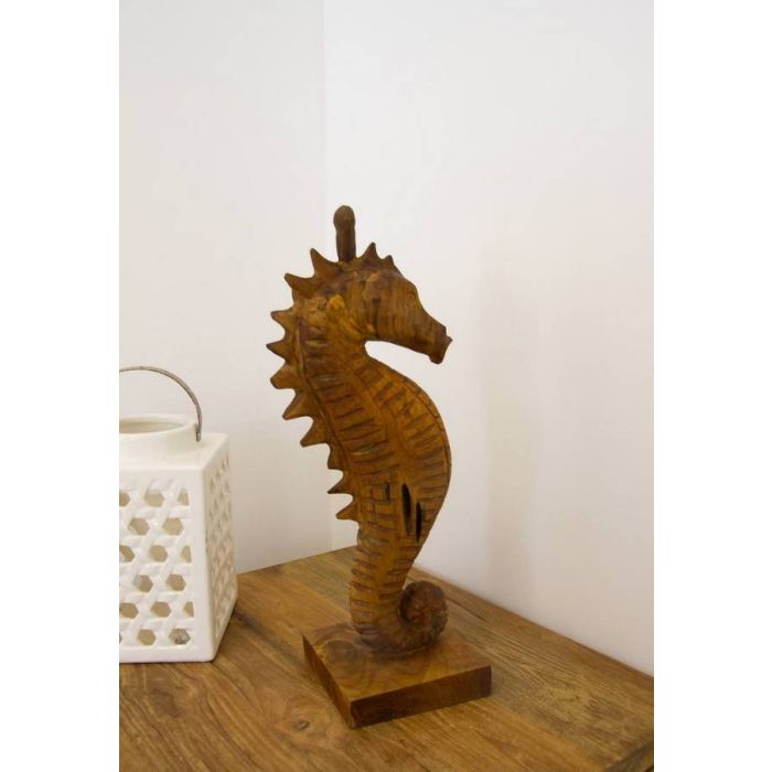 Reclaimed Teak Root Sculpture - Seahorse - 3