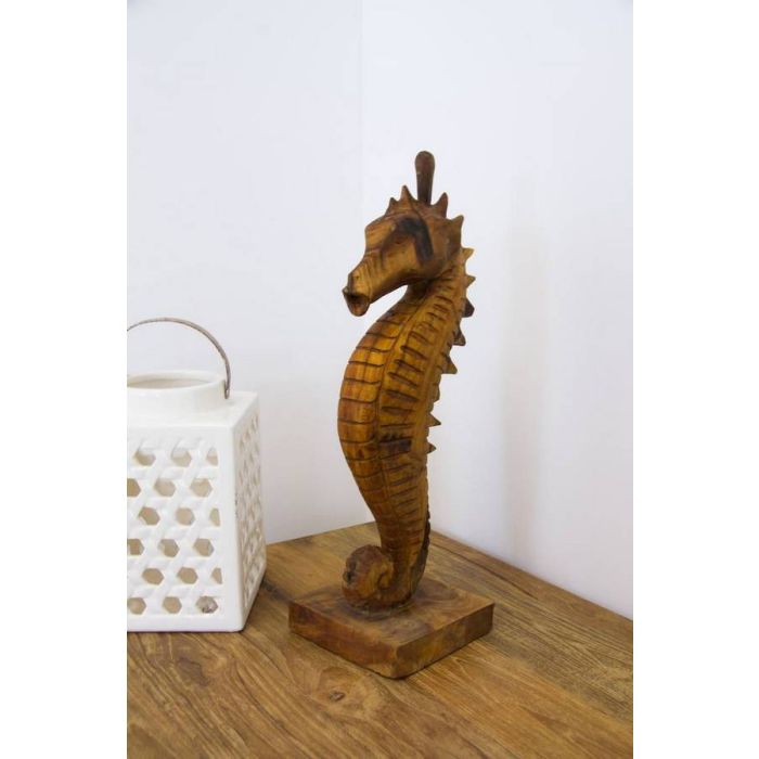 Reclaimed Teak Root Sculpture - Seahorse - 2