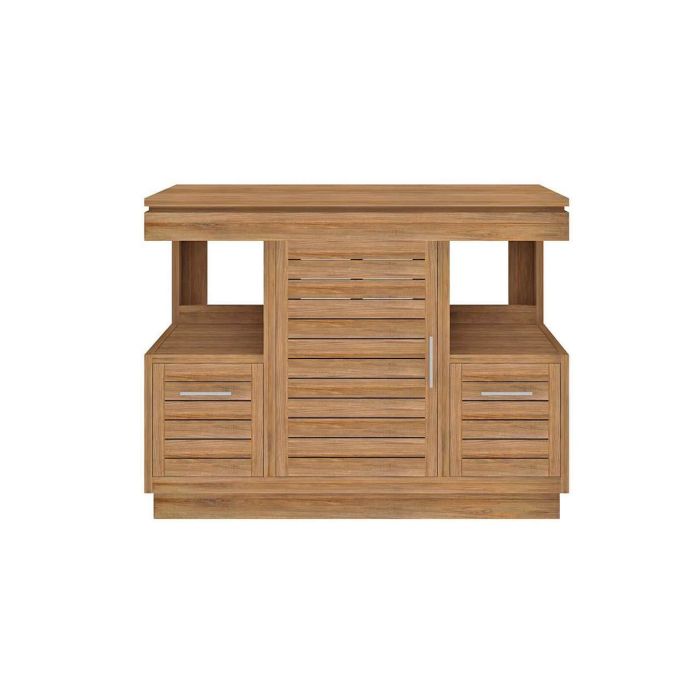 Oasis Teak Washstand with One Cupboard and Two Drawers - 105cm X 80cm - 1