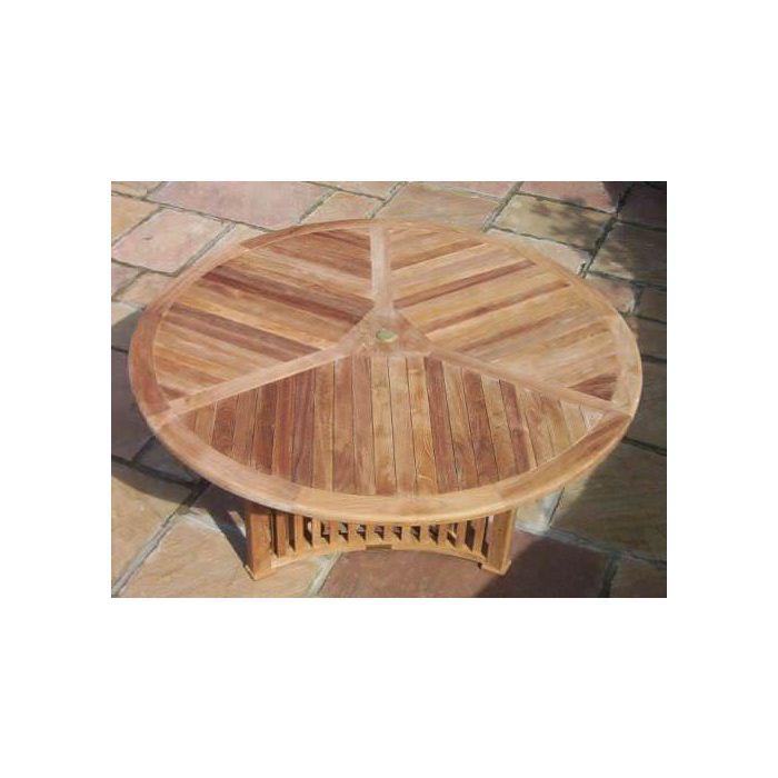 1.5m Teak Circular Radar Table with 6 Marley Chairs - With or Without Arms  - 4