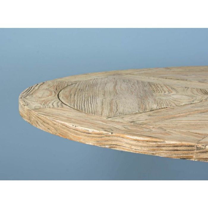 1.3m Farmhouse Pedestal Dining Table with 4 Latifa Chairs - 8