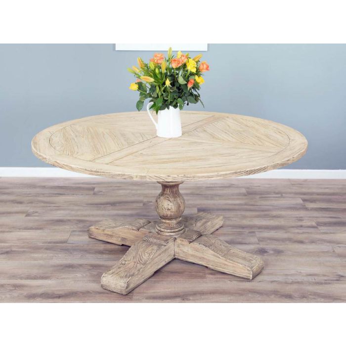 1.6m Farmhouse Pedestal Dining Table - 3