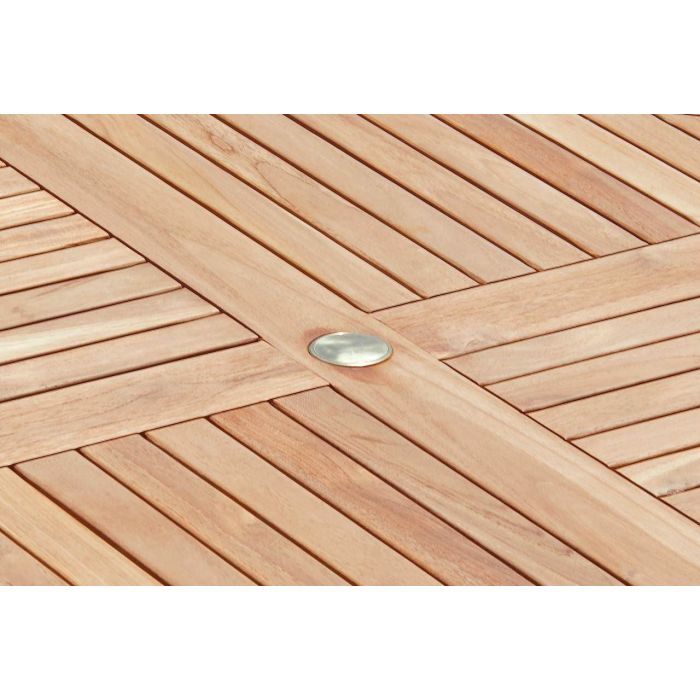 1.2m Teak Octagonal Folding Table - 3