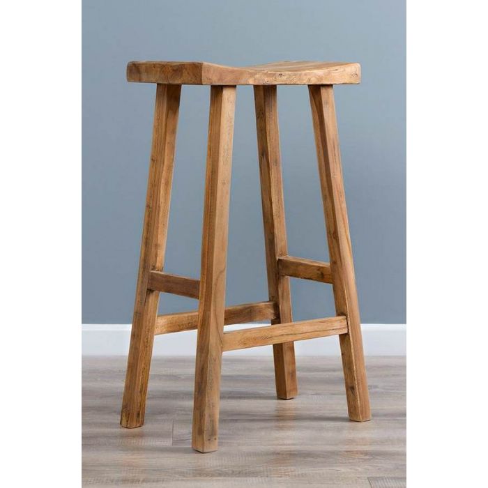 Reclaimed Teak Barstool - 1