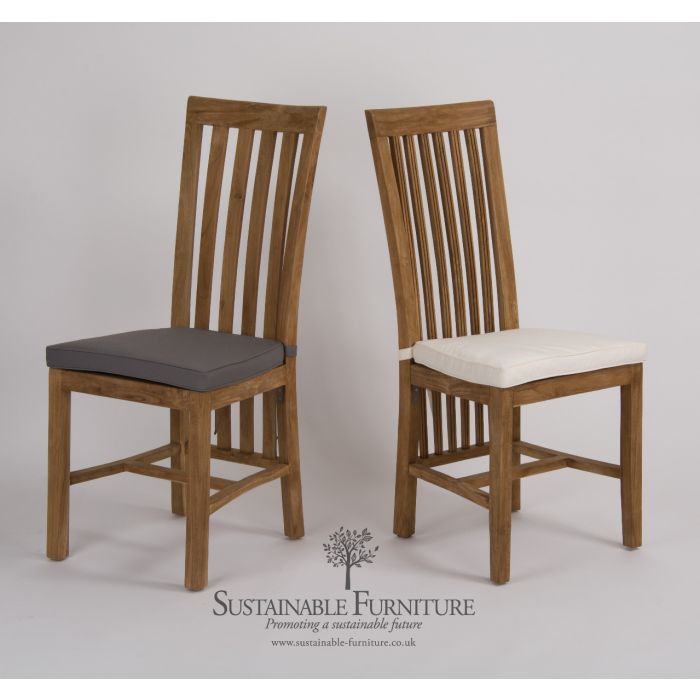 1.6m Reclaimed Teak Taplock Dining Table with 6 Santos Chairs - 9
