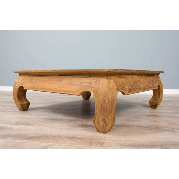 100cm Reclaimed Teak Opium Coffee Table - 2