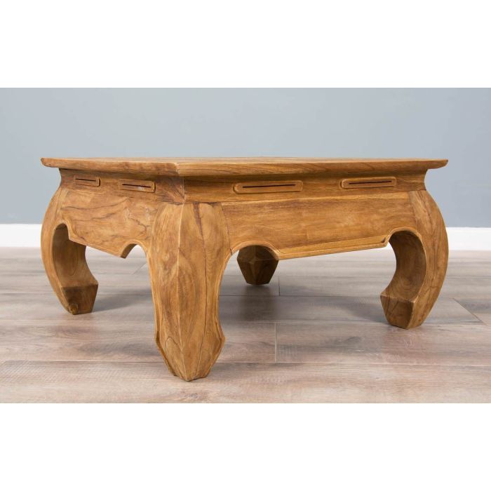 60cm Reclaimed Teak Opium Coffee Table - 2