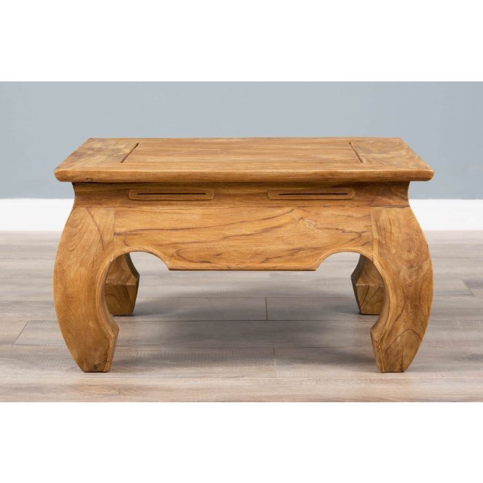 60cm Reclaimed Teak Opium Coffee Table - 3
