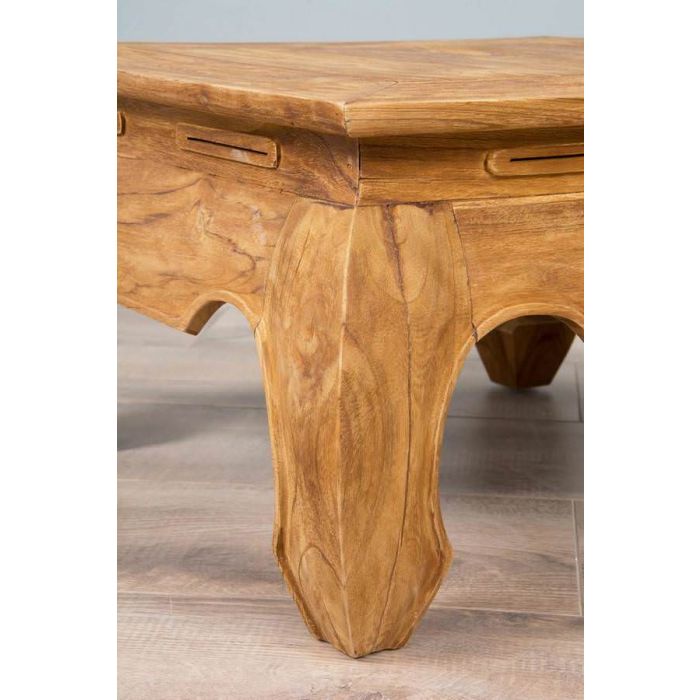60cm Reclaimed Teak Opium Coffee Table - 1
