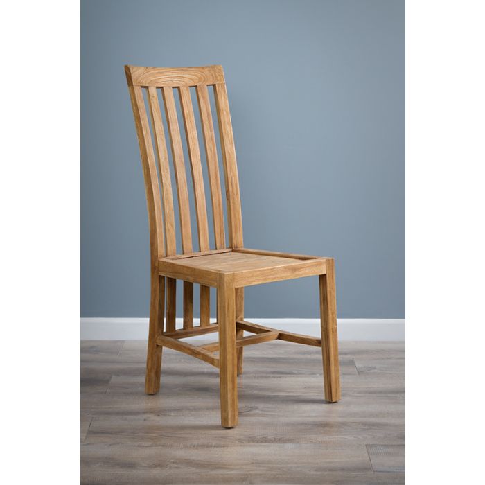 1.3m Reclaimed Teak Character Dining Table with 6 Santos Chairs - 11