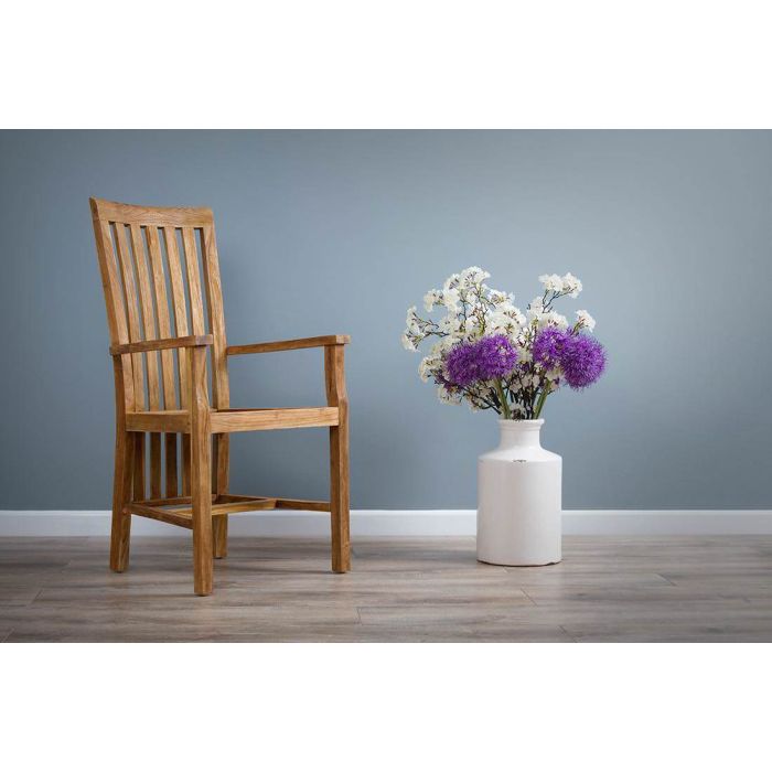 Santos Reclaimed Teak Dining Armchair - 1
