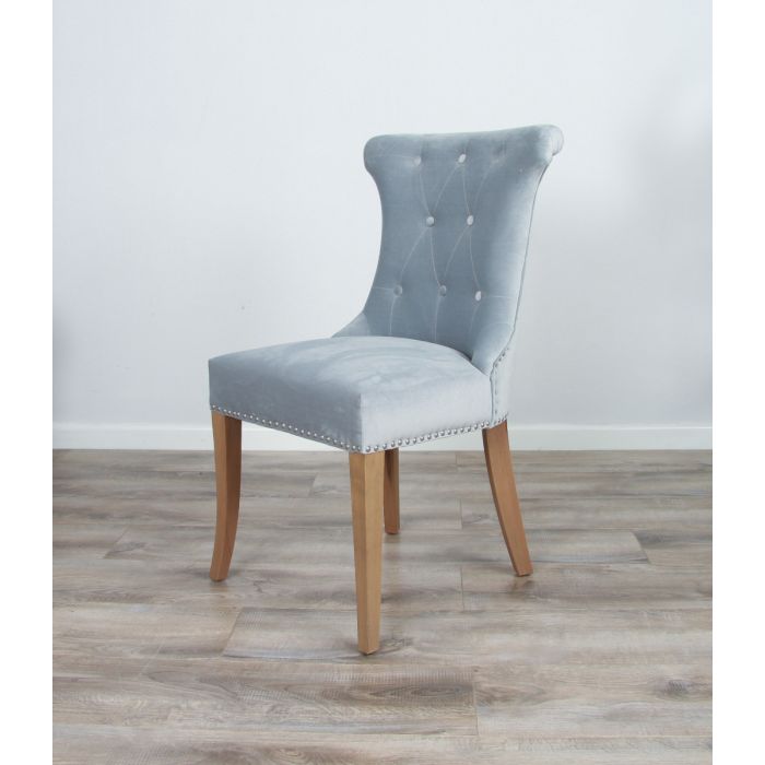 1.5m Reclaimed Teak Root Circular Dining Table with 6 Dove Grey Windsor Ring Back Dining Chairs - 13