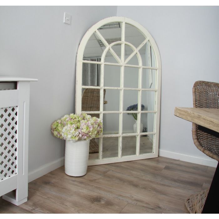Shabby Chic Arch Window Mirror - 1