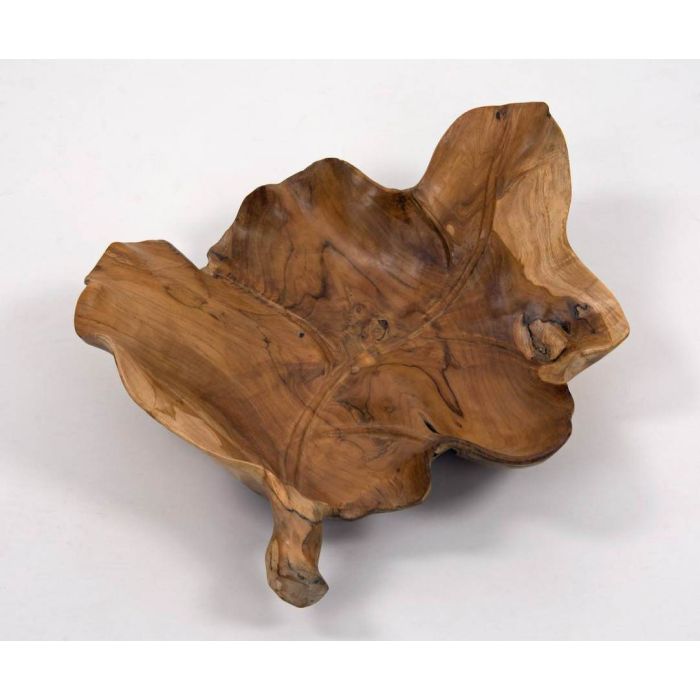 Reclaimed Teak Leaf Fruit/Display Bowl - 5