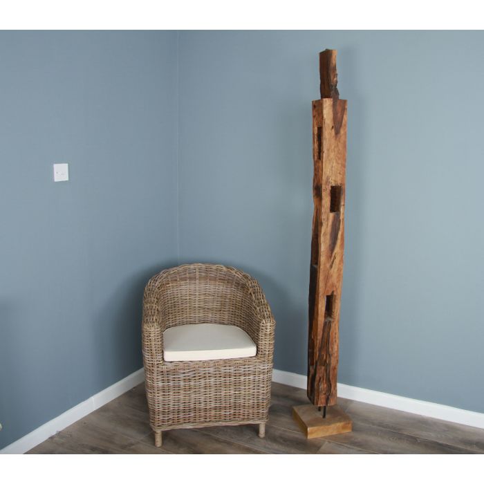 Reclaimed Teak Root Ox Gate Post Artefact - 2