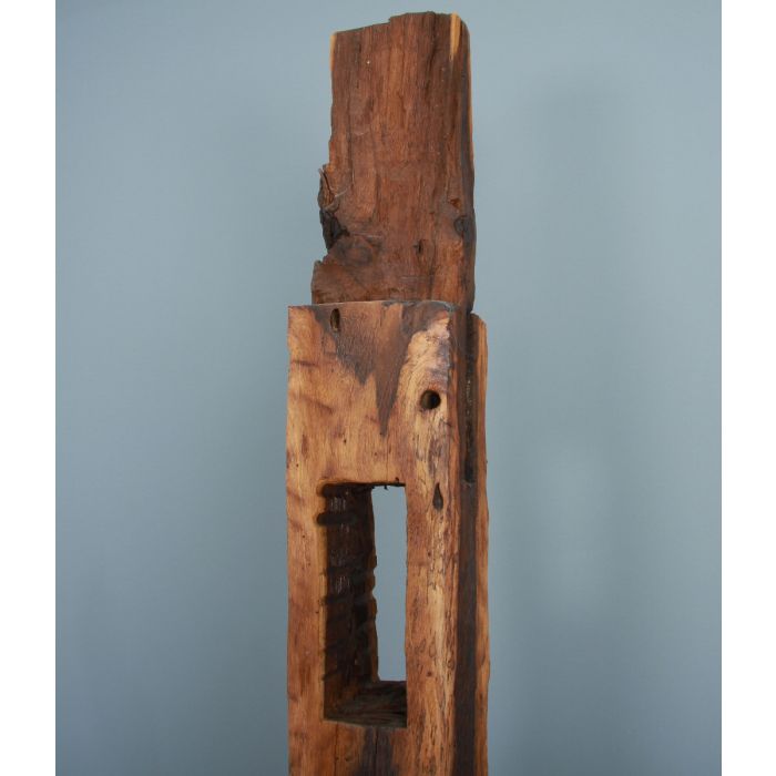 Reclaimed Teak Root Ox Gate Post Artefact - 6