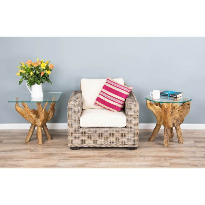 Reclaimed Teak Root Side Table - 3