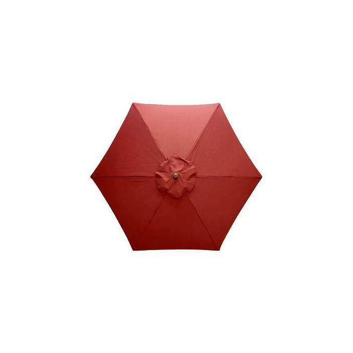 3m Round Hardwood Garden Parasol - 8