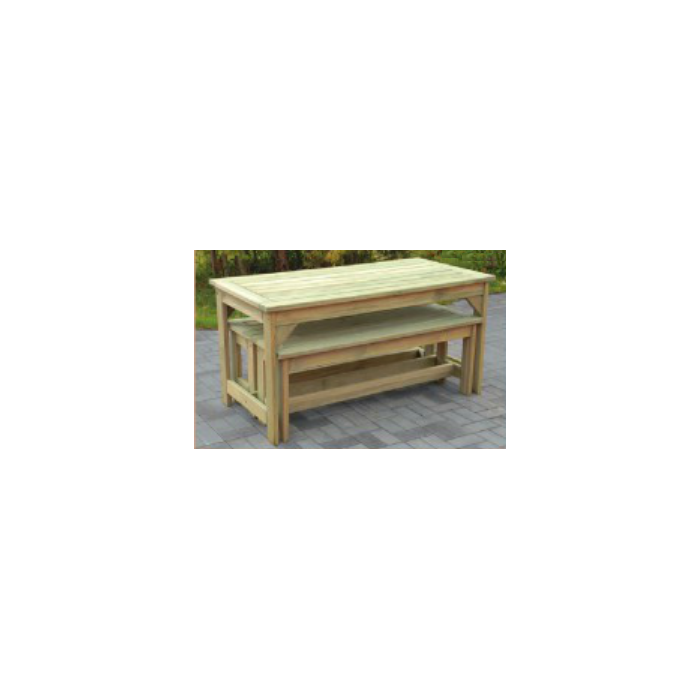 Swedish Redwood Patio Dining Set  - 1