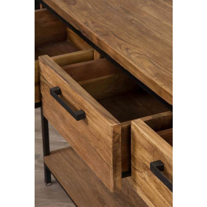 Urban Fusion Three Drawer Console Table - 8